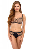 Elegant Black Lace Bralette with Underwire Support