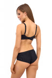 Elegant Black Lace Bralette with Underwire Support