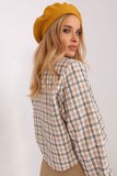 Elegant Smooth Beret with Delicate Antenna Detail