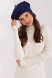 Elegant Smooth Beret with Charming Antenna Detail