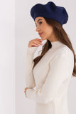 Elegant Smooth Beret with Charming Antenna Detail