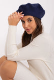 Elegant Smooth Beret with Charming Antenna Detail