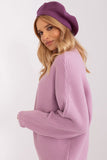 Chic Smooth Beret with Elegant Antenna Detail
