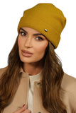 Elegant Women's Wool Beanie with Lime Fold for Winter Style