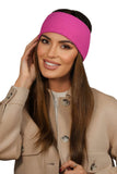 Elegant Raspberry Ribbed Women's Headband for Any Occasion