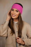 Elegant Raspberry Ribbed Women's Headband for Any Occasion