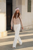 Stylish Pink Striped Headband for Women - Versatile Accessory