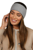 Elegant Gray Striped Lady's Headband for Any Occasion