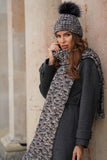 Elegant Colorful Hat with Luxurious Pom-Pom Design