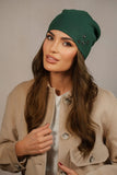 Elegant Women's Hat with Zircon Accents for Winter Chic
