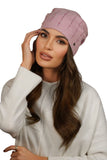 Elegant Rose Cap with Pearl Detail for Autumn & Spring