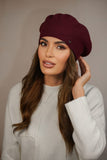 Elegant Burgundy Wool Beret for Stylish Winter Looks