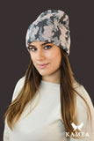 Trendy Camouflage Pink Winter Hat for Stylish Young Adults