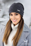 Elegant Women's Woolen Hat with Zircon Embellishments