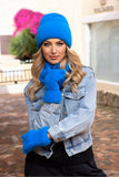 Stylish Polar-Lined One-Finger Gloves for Winter Comfort
