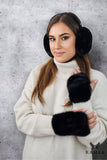 Stylish Foldable Earmuffs with Eco-Fur Lining for Winter