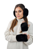 Stylish Foldable Earmuffs with Eco-Fur Lining for Winter