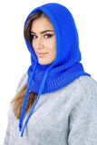 Fashionable Blue Hooded Balaclava for Ultimate Winter Style