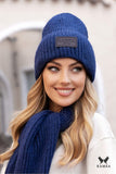 Chic Woolen Navy Blue Women's Hat for Cold Weather