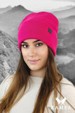 Cozy Raspberry Beanie Hat for Stylish Winter Comfort