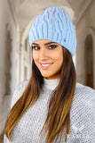 Cozy Polar Fleece Winter Hat with Stylish Weave Design
