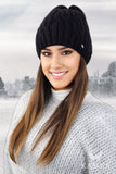 Cozy Fleece Winter Hat with Elegant Weave Design