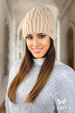 Cozy Fleece Winter Hat with Elegant Weave Design