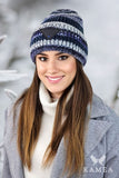 Stylish Women's Winter Hat with Alpaca Blend & Sequins