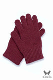 Classic Red Woolen Gloves for Effortless Autumn Style