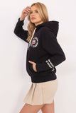 Chic Women's Casual Hoodie with Stylish Prints & Pockets