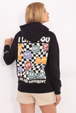 Chic Women's Casual Hoodie with Stylish Prints & Pockets
