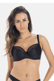Elegant Black Semi-Rigid Underwire Bra for All-Day Comfort