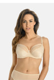 Elegant Underwire Bra with Adjustable Straps and Mesh Detail