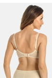 Elegant Underwire Bra with Adjustable Straps and Mesh Detail