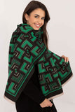 Chic Geometric Pattern Scarf in Soft Viscose Blend