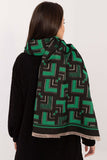 Chic Geometric Pattern Scarf in Soft Viscose Blend