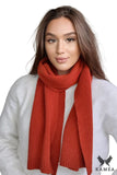 Classic Woolen Women's Winter Scarf in Salmon Color
