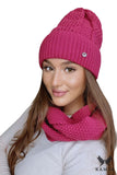 Warm Fuchsia Snood for Stylish Autumn and Winter Wear