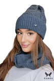 Stylish Graphite Women's Scarf for Fall and Winter Fashion