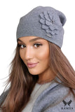 Stylish Silver Women's Beanie Hat for Winter Warmth