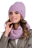 Cozy Boucle Hat and Neck Warmer Set for Cold Weather