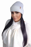 Elegant Ecru Hat and Scarf Set with Pocket for Winter Style