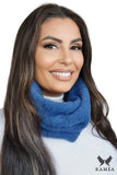 Soft Navy Blue Women's Winter Scarf for Cozy Style