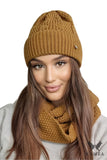 Mustard Cowl Hat Set for Cozy Autumn & Winter Style