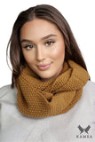 Mustard Cowl Hat Set for Cozy Autumn & Winter Style