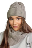 Cozy Women's Hat and Cowl Set for Autumn and Winter