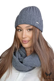 Stylish Graphite Wool Knit Hat for Cold Weather Comfort