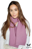Cozy Lilac Wool Scarf for Autumn-Winter Style