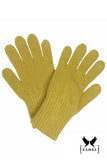 Cozy Wool Winter Gloves for Women in Vibrant Lime Color