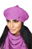 Cozy Winter Pink Beret with Fleece Lining for Women